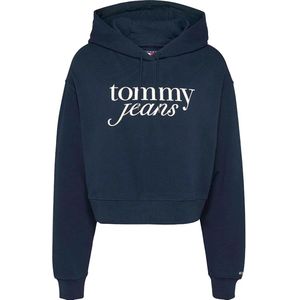 Tommy Jeans - Hoodie - Groen - 100% Regeneratief Katoen