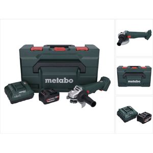 Metabo W 18 L 9-125 Accuslijper 18 V 125 mm + 1x accu 4.0 Ah + lader + metaBOX