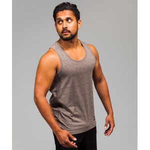 Marrald Black Series Tanktop | Beige Bruin - L heren sportshirt fitness