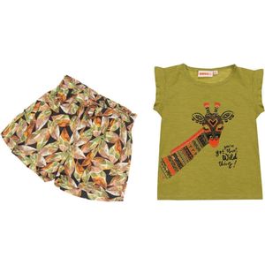 Leuke set voor meisjes ( shortje en T-shirt)