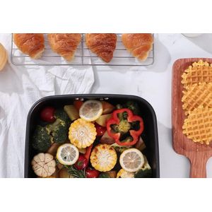 Set van 2 Bakplaten - Ovenbraadslede met Handgrepen - Braadplaat van Koolstofstaal