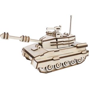 Bouwpakket Tank van hout- groot