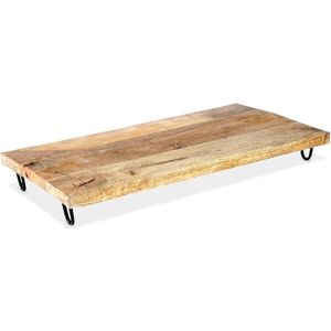 Serveerplank Houten op Poten 49x25 cm - Serveerbord - Snijplank - Hapjesplank - Kaasplank