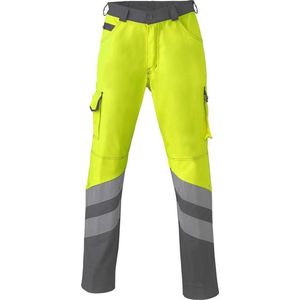 HaVeP 8704 Werkbroek Fluo Geel/Grijs maat 50