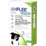 Amflee Spot On Combo Anti Vlooien en Teken Druppels Hond 10-20 kg 3 pipetten