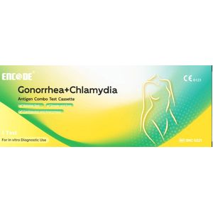 Chlamydia en Gonorroe Combi Test - SOA Zelftest - 1 Test - Geschikt voor Man/Vrouw