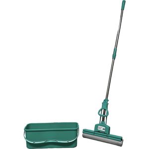 Magic Mop Vloerwisser - Dweilsysteem - Figuretta PVA Magic Mop XL - Telescoopsteel van 150 cm - Inclusief emmer