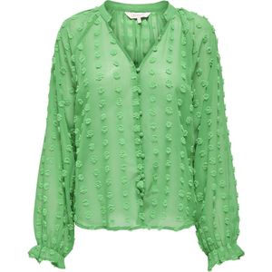 ONLY ONLPIXI DOBBY LIFE BUTTON TOP WVN CS Dames Top - Maat XS