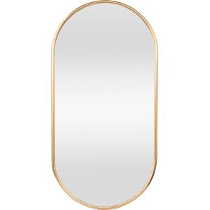 Spiegel Stella - Hangspiegel - 40x80cm - Goudkleurig - Passpiegel - Elegant Design