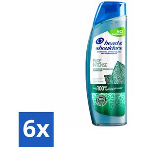 Head & Shoulders – Shampoo – Pure Intense Kalmeert Jeuk – 250 ml - Voordeelverpakking - 6 stuks