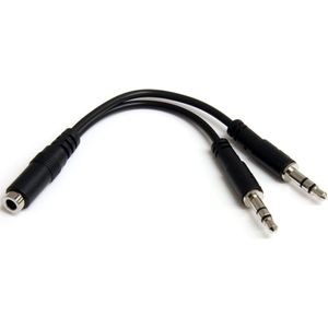 StarTech.com 3,5mm 4-pins naar 2x 3-pins 3,5mm Headset Verloopkabel F/M