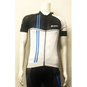 ONDA Fietsshirt korte mouw heren Zwart Blauw Wit - Algarve 5 - S