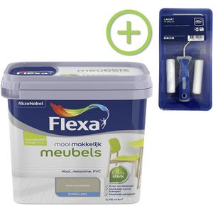 Flexa - Mooi Makkelijk Verf - Meubels - Mooi Olijfgroen - 750 ml + Lakroller