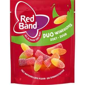 Red Band | Duo Winegum | Zoet Zuur | 10 x 205 gram