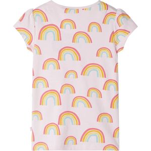 Kinderpyjama met korte mouwen 104 zachtroze