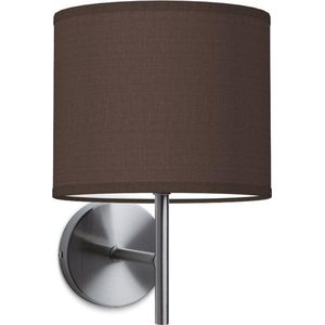 Home Sweet Home wandlamp Bling - wandlamp Mati inclusief lampenkap - lampenkap 20/20/17cm - geschikt voor E27 LED lamp - chocolade