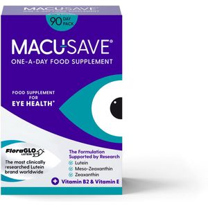 MACU-SAVE® 90 - 3 maanden - Geavanceerde Oogzorg met Luteïne, Zeaxanthine en Meso-Zeaxanthine - Ondersteunt Gezond Gezichtsvermogen - Behoud van Scherp Zicht - Wetenschappelijk Bewezen - 90 Capsules
