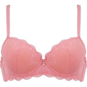 Naturana padded lace beugel BH maat 85E apricot