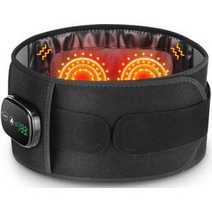 Warmteband - Infrarood Warmtegordel - Draadloze Verwarmingsmat - Oplaadbare Lage Rugmassager - Met 3 Verwarmings- en Vibratiestanden