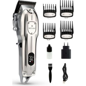 Revahs Tondeuse Clipper Two - Professionele Draadloze Trimmer voor Mannen - Cheveux Haar - BaardTrimmer Hoofdhaar - Hair Clipper - 7200 rpm