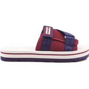 Slipper Hunter Women Original Flatform Beach Slides Red White Black-Schoenmaat 37