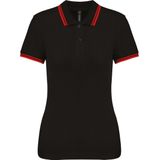 Kariban - Gestreepte Polo - Dames - Slim Fit - 100% Gepeigde Katoen