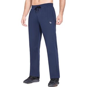 Fleece gevoerde waterbestendige joggingbroek voor heren met ritszakken