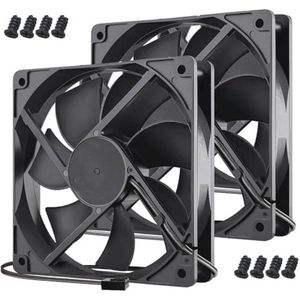 120mm Zwarte Computerbehuizing Ventilator voor Hoge Prestatie Koeling - Laag Geluidsniveau 12VDC