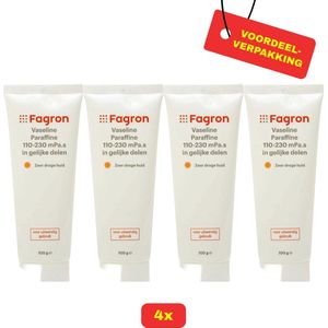 Fagron - Vaseline Paraffine - 4x100g Voordeelverpakking
