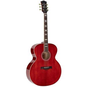 Richwood HSJS-42-TRD Heritage Series jumbo akoestische western gitaar rood