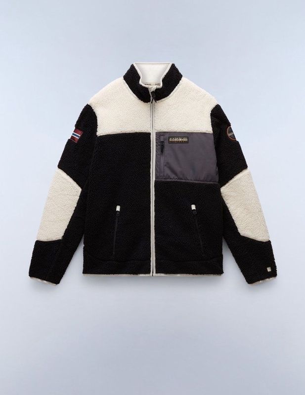 Napapijri - Yupik Fz 3 NP0A4GNT - Fleecehoodie - Zwart