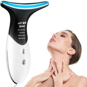 Ynkkvre - 4-in-1 nek- en gezichtstightening apparaat - draagbare elektrische gezichts- en huidverstevigingsmassager - verbetert huidtextuur en biedt diepe massage