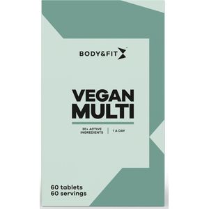 Body & Fit Vegan Multi - Multivitaminen van A t/m Z - Plantaardig Voedingssupplement - 60 Tabletten