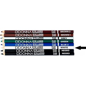 D'Donna - Extra lang oogpotlood met puntenslijper - Wit / Eye Liner - White - Waterproof - 1 stuks