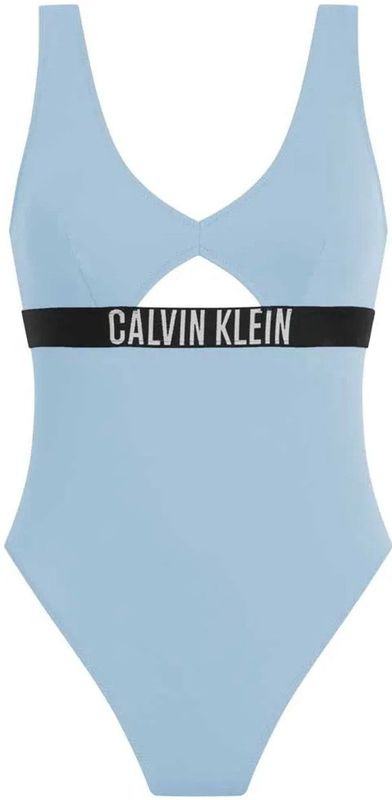 Calvin Klein Dames ONE Piece Fashion FIT LV00Q62746 Andere badpakken, Blauw (Skim Blue), XS, Blauw (Magere Blauw), XS