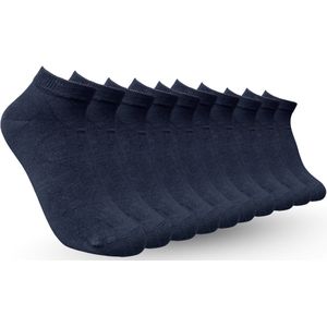 LIEVE SOKKEN herensokken – Naadloze, korte sokken van 85% bamboe – Comfortabel – Antraciet – Maat 40-45 – 10 paar