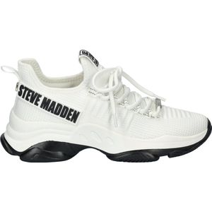 Steve Madden Mac2 dames sneaker - Wit zwart - Maat 40