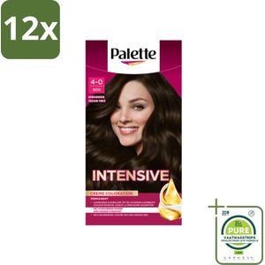 Poly Palette - Haarverf - Donkerbruin 800 - 115ml - Voordeelverpakking - 12 stuks - Haarverf - Donkerbruin