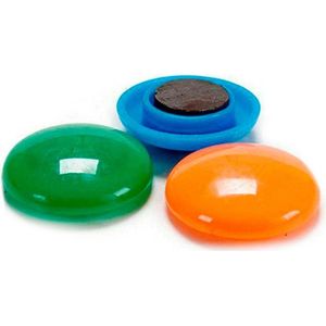 Pincello Magneten 2,5 Cm Groen/oranje/blauw 3 Stuks