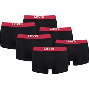 BOXERS 6-pack Levi's Solid Basic herenboxershorts, gemaakt van biologisch katoen
