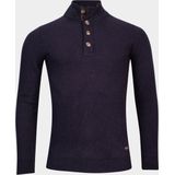 Baileys Pullover Blauw Pullover 1/2 Button placket 12 328445/601