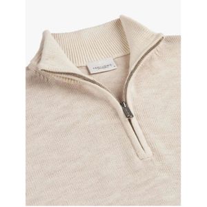 Profuomo - Trui Off White Profuomo Lange Mouw Overhemd Off White Ppwj30042