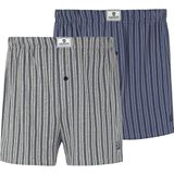 THURE - Boxershorts - Blauw Grijs - Set van 2