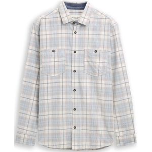Tom Tailor Regular fit corduroy overhemd met ruitjesmotief