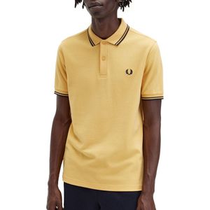 Fred Perry - Polo M3600 Geel P95 - Slim-fit - Heren Poloshirt Maat XL