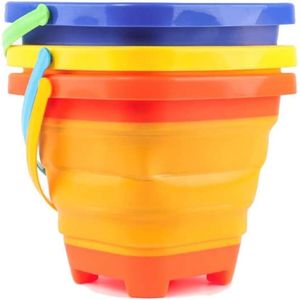 Opvouwbare Siliconen Emmers Set voor Kinderen – Perfect voor Strand, Camping en Spelen