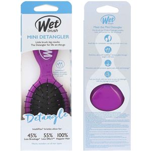 The Wet Brush Borstel Detangle Mini Detangler Purple 1Stuks