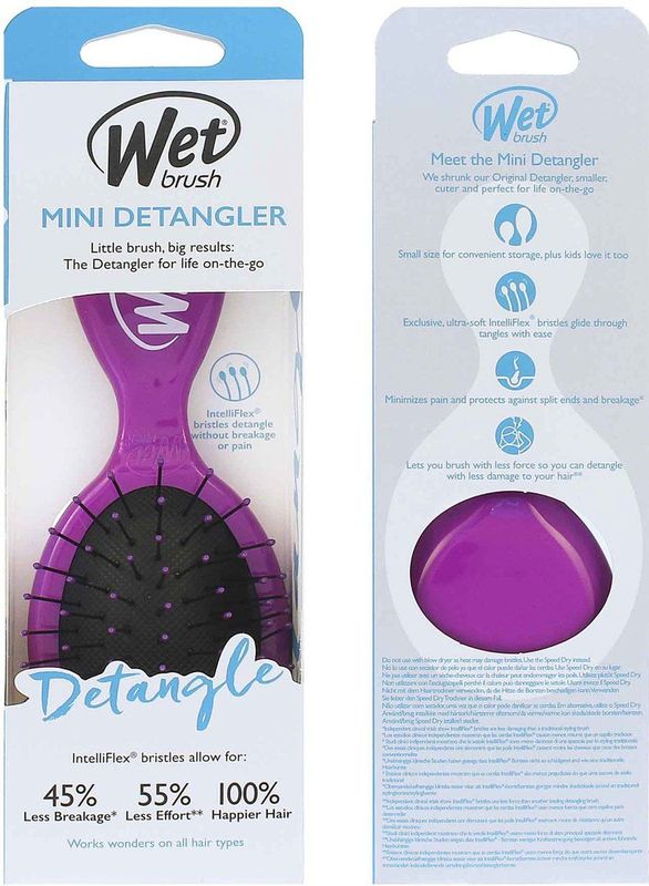 The Wet Brush Borstel Detangle Mini Detangler Purple 1Stuks