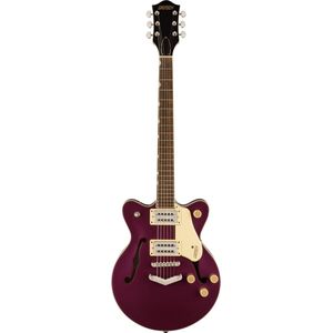 Gretsch G2655 Streamliner Center Block Jr. Double Cut V-Stoptail Burnt Orchid - Semi-akoestische gitaar