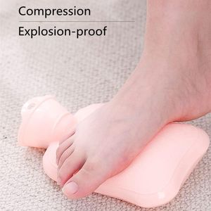 Rubberen kruik, zachte kruik voor het verwarmen van nek, schouders, rug, benen en taille (500 ml, blauw) - 5 stuks